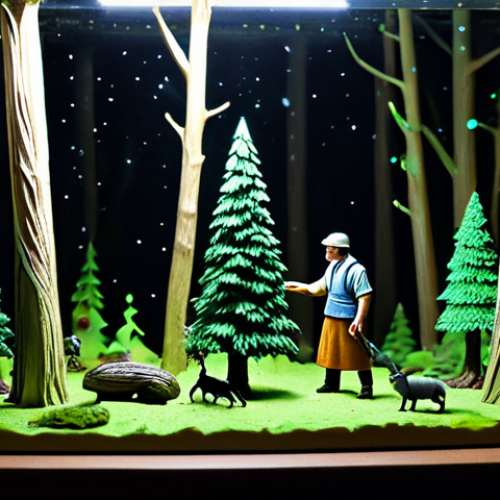 Home 4 Diorama Creation**
"A collector meticulously crafting a diorama for their action figures, using polystyrene foam, paints, and miniature trees to create a forest scene. The scene is lit with small LED lights highlighting the figures. Safe for work, appropriate content, fully clothed, professional, perfect anatomy, correct proportions, well-formed hands, proper finger count, natural body proportions, modest clothing, professional photography, high quality."
**