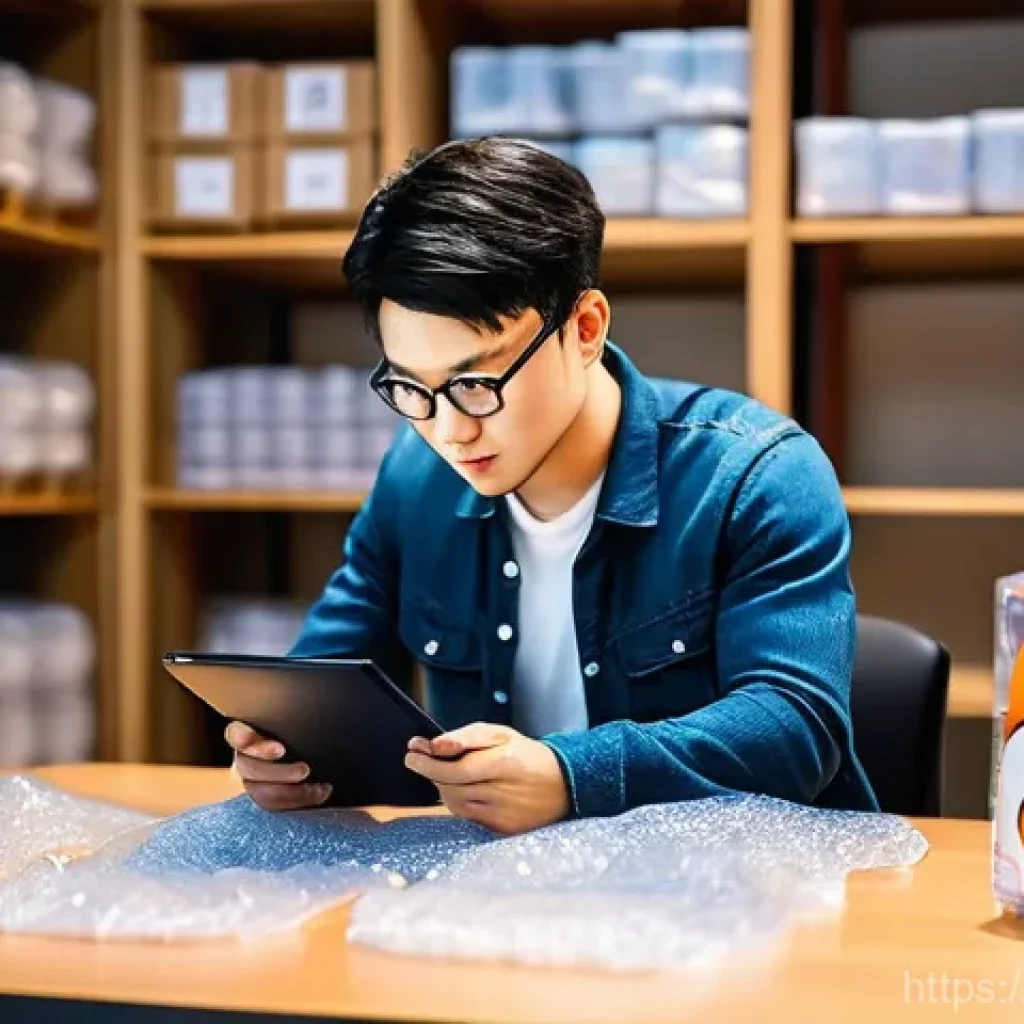 피규어 포장 및 이동 방법 - **Prompt:** A focused male collector in his late 30s, wearing a neat casual outfit, meticulously cre...