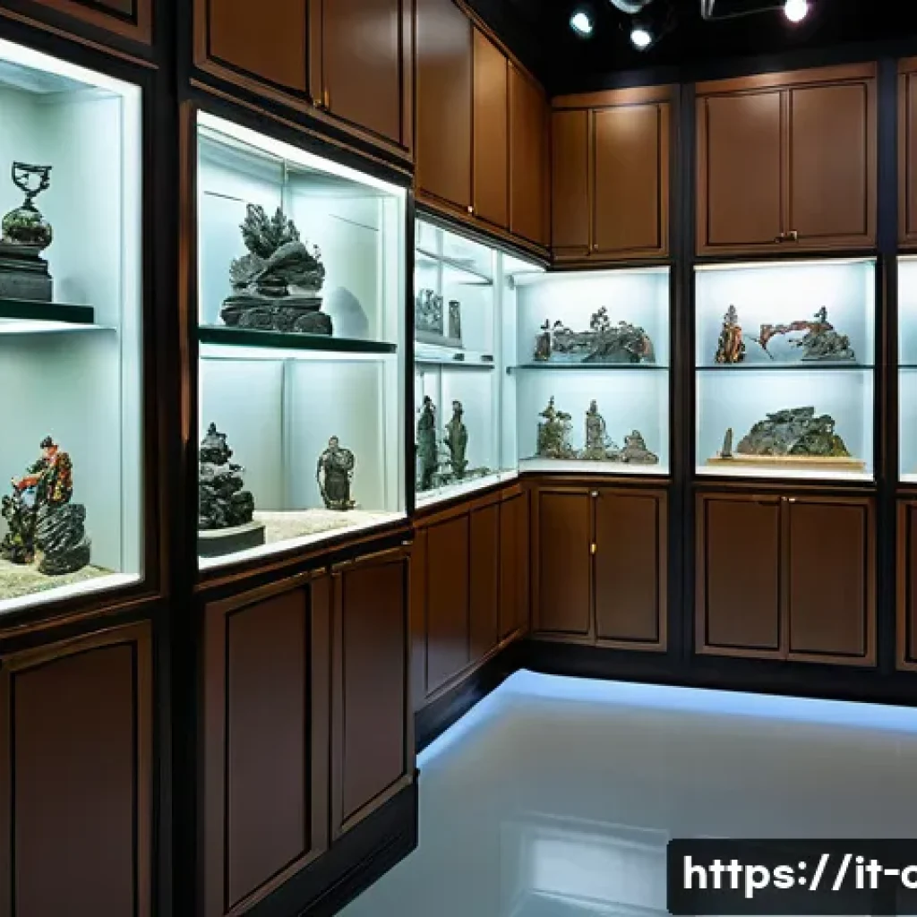 피규어의 가치를 높이는 방법 - A meticulously organized collector's room featuring a temperature-controlled environment at 20&deg;C and...
